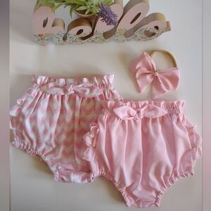 Bloomers set with matching bow